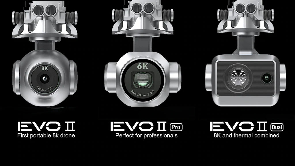 Autel EVO II Drone Three Cameras Difference