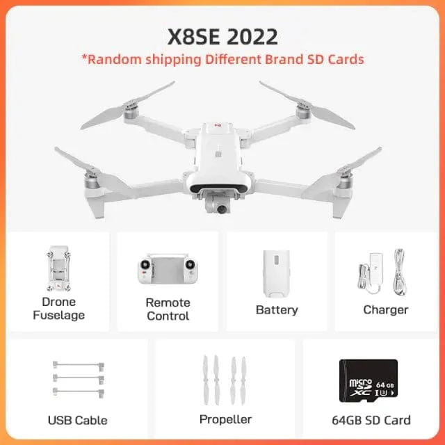 X8SE 2022 4K Camera 3-axis Gimbal RC Drone FIMI