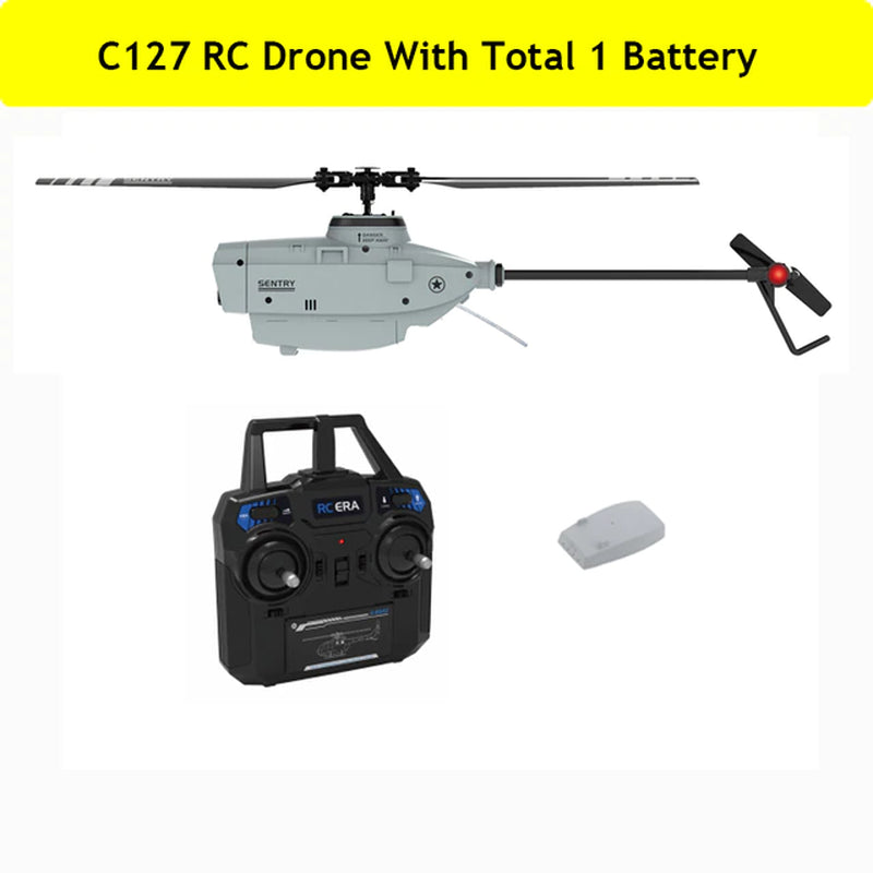 C127 RC Drone 720P Camera 6-Axis Sentry Wide Angle Camera Single Paddle without Ailerons Spy BeyondskyRC