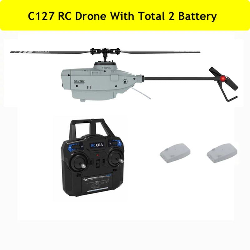C127 RC Drone 720P Camera 6-Axis Sentry Wide Angle Camera Single Paddle without Ailerons Spy BeyondskyRC