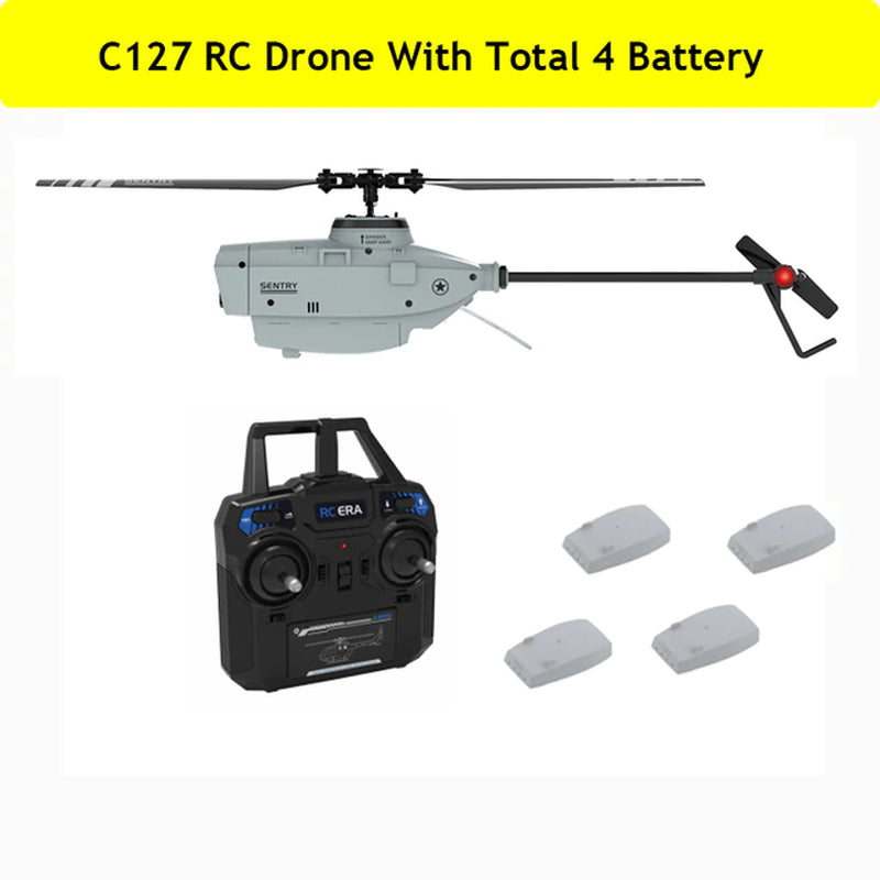 C127 RC Drone 720P Camera 6-Axis Sentry Wide Angle Camera Single Paddle without Ailerons Spy BeyondskyRC