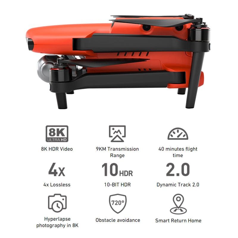 Autel Robotics EVO 2 II Pro 8K/6K RC Drone HD Gimbal Camera 60fps 9KM 35 Min Flight Extra Battery Parking Apron Combo Quadcopter Autel Robotics