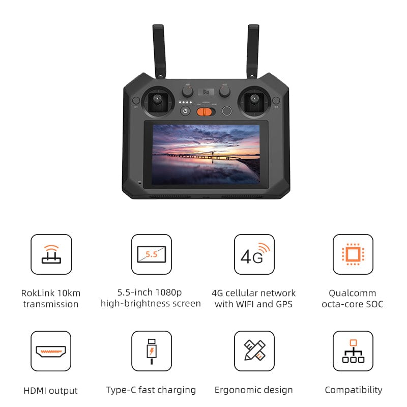 FIMI TX10 Built-in Screen Remote Controller Transmitter for FIMI X8 SE 2022 V1 V2 Camera Drone FIMI