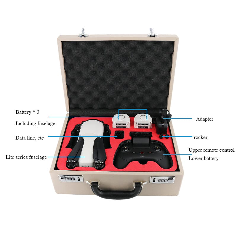 Autel Robotics EVO LITE PU Leather Suitcase Pearl Cotton+EVA Sheet Simple Fashion Suitcase Autel Robotics