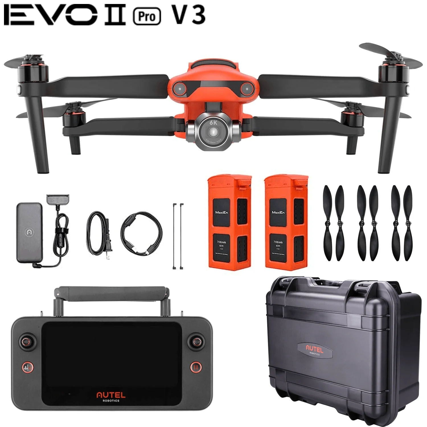 Autel Robotics EVO II Pro V3 Introduction 6K HD Drone Standard Bundle-1 inch CMOS-4K HDR Autel Robotics