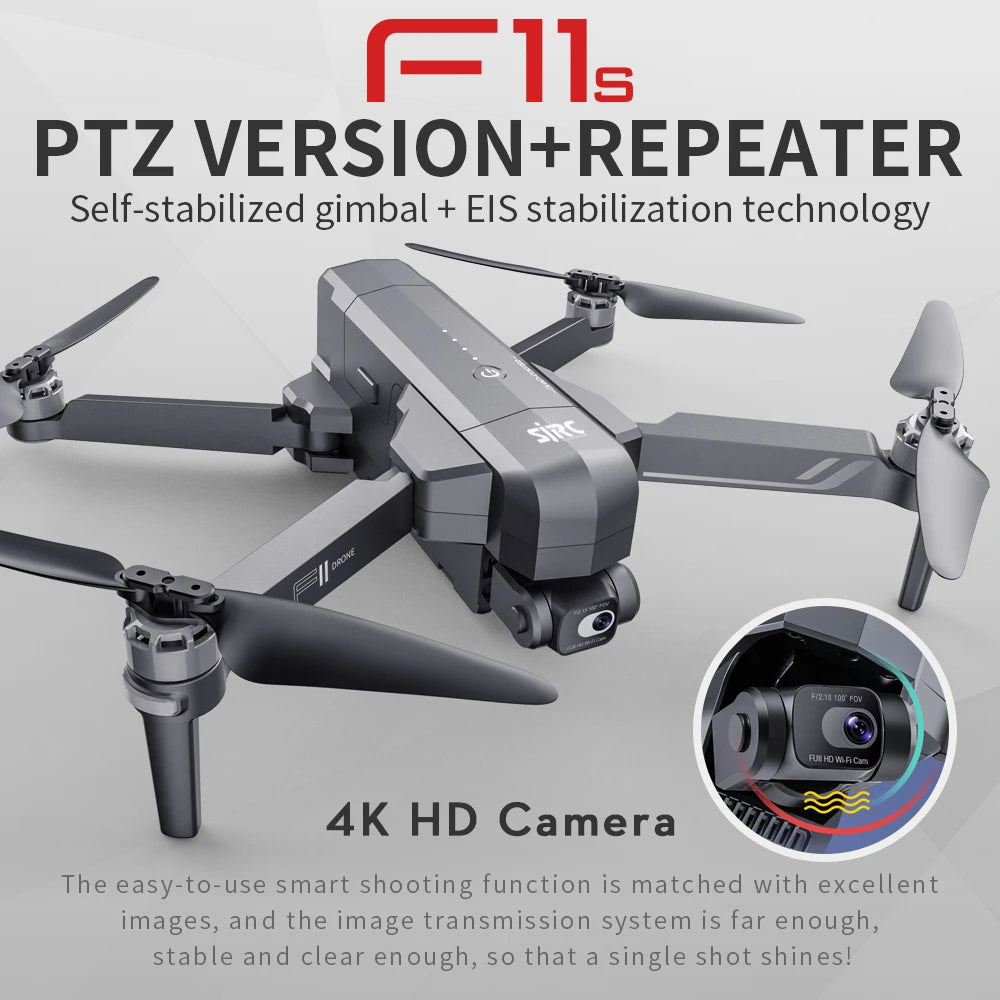 SJRC F11 / F11S 4K PRO GPS Drone Camera 2-Axis Gimbal Brushless Quadcopter FPV 5G HD Camera Drone BeyondskyRC